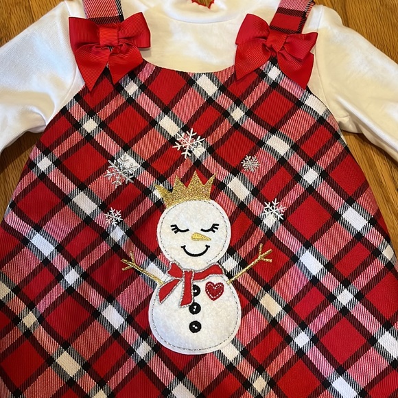 Sweet Heart Rose two piece snowgirl dress set - Picture 2 of 8